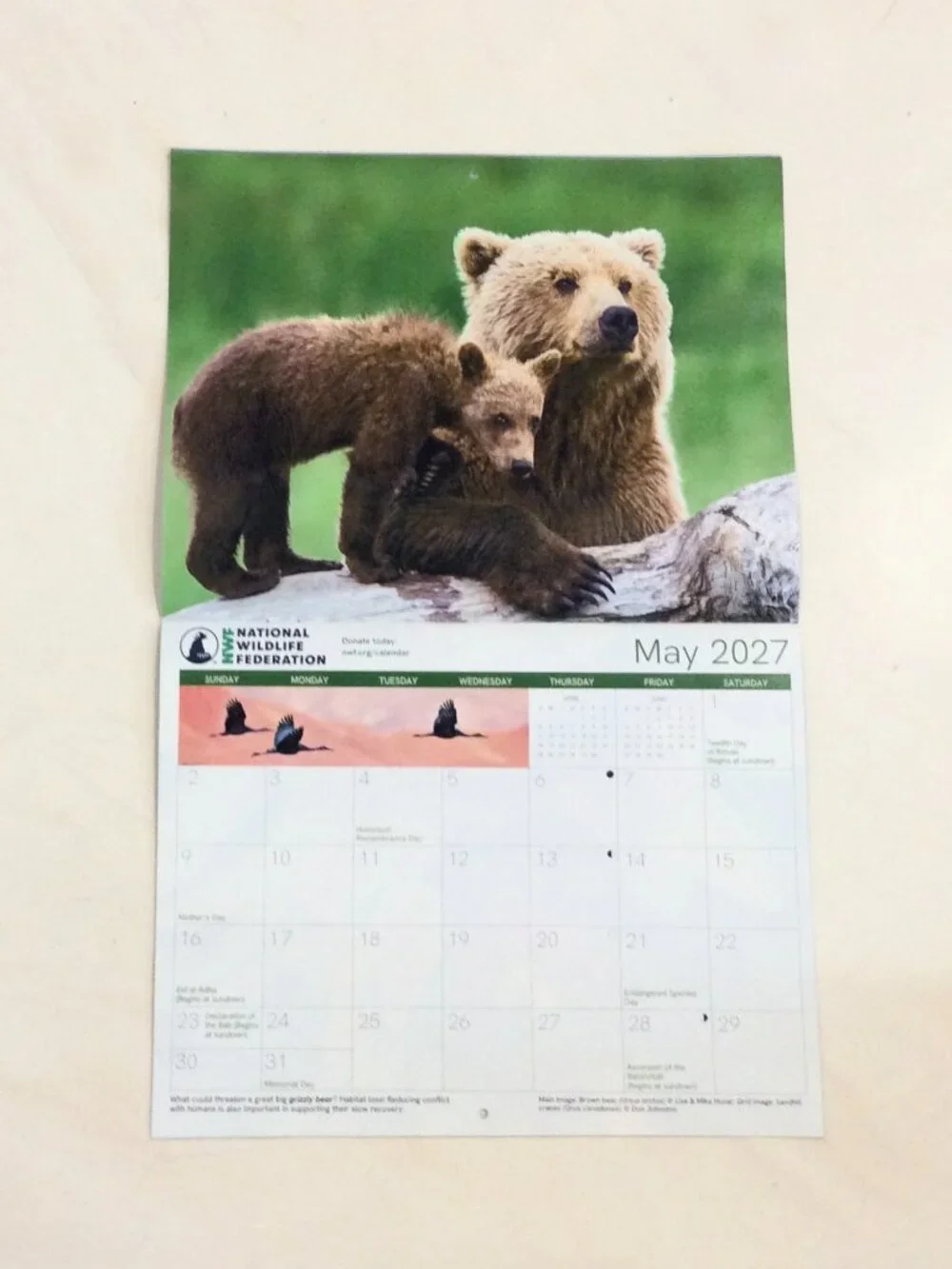 National Wildlife Federation 2026-2027 18-Month Calendar